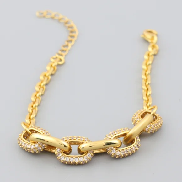 14k gold diamond bracelet - Picture 8 of 8